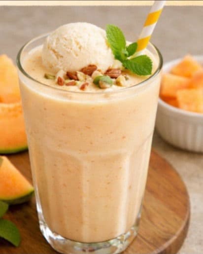 Muskmelon Milkshake recipe