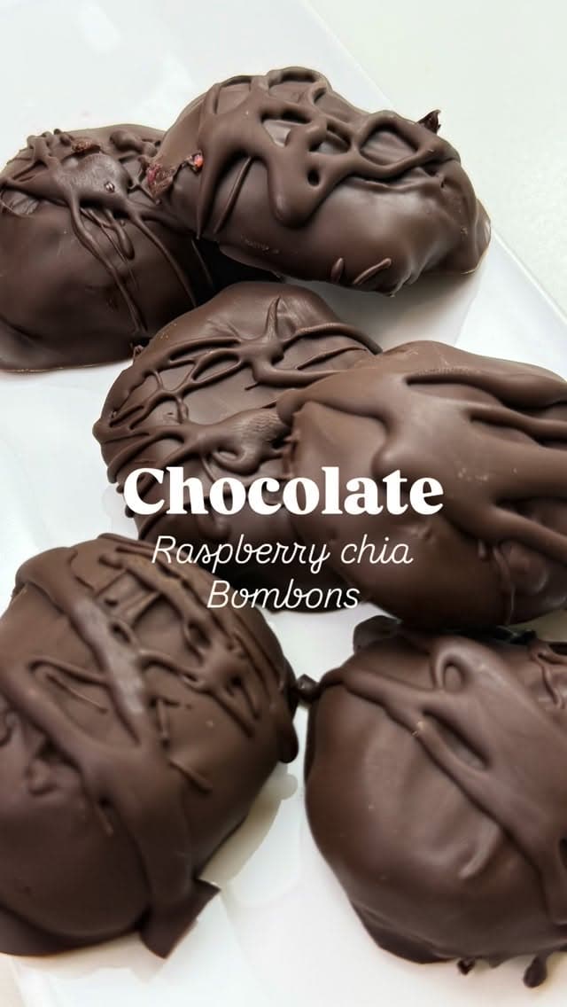 Chocolate Raspberry Chia Bombons recipe