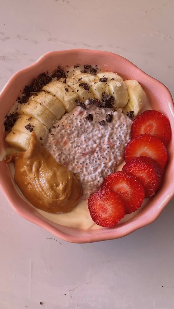 Strawberry Banana Yogurt Bowl recipe