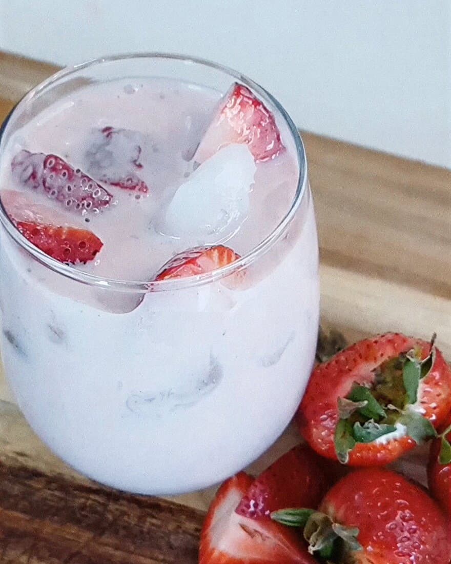 Strawberry Cream Agua Fresca recipe
