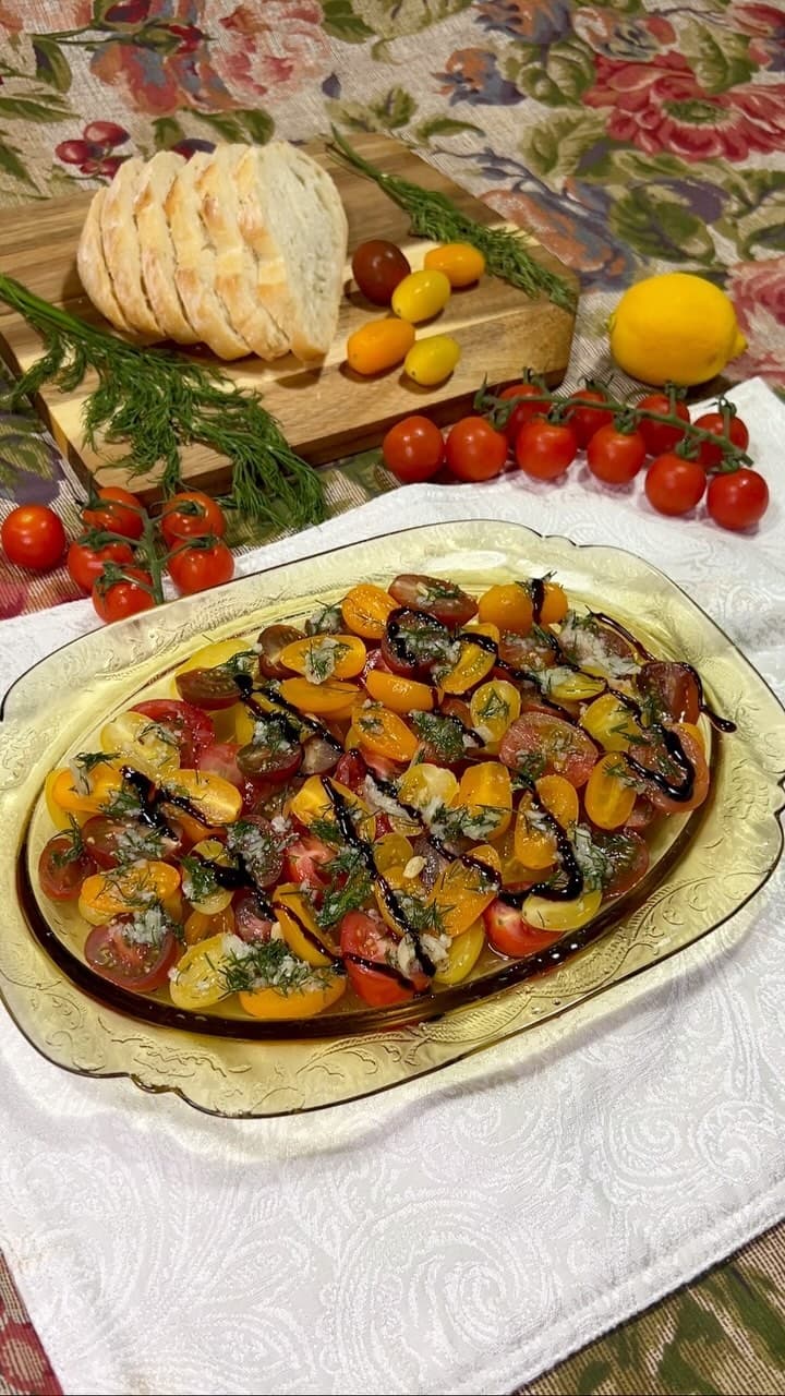 20-Minute Marinated Tomatoes recipe