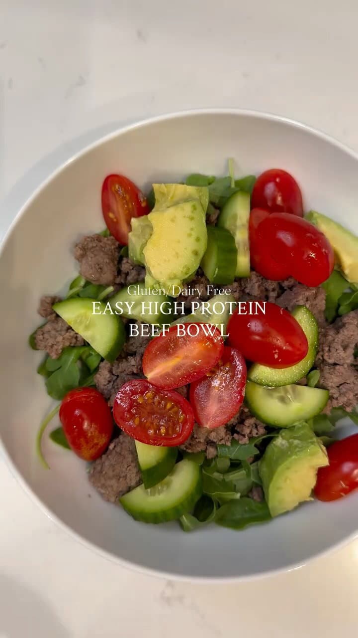 High Protein Ground Beef Bowls recipe