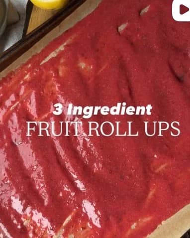 Clean Fruit Roll Ups recipe