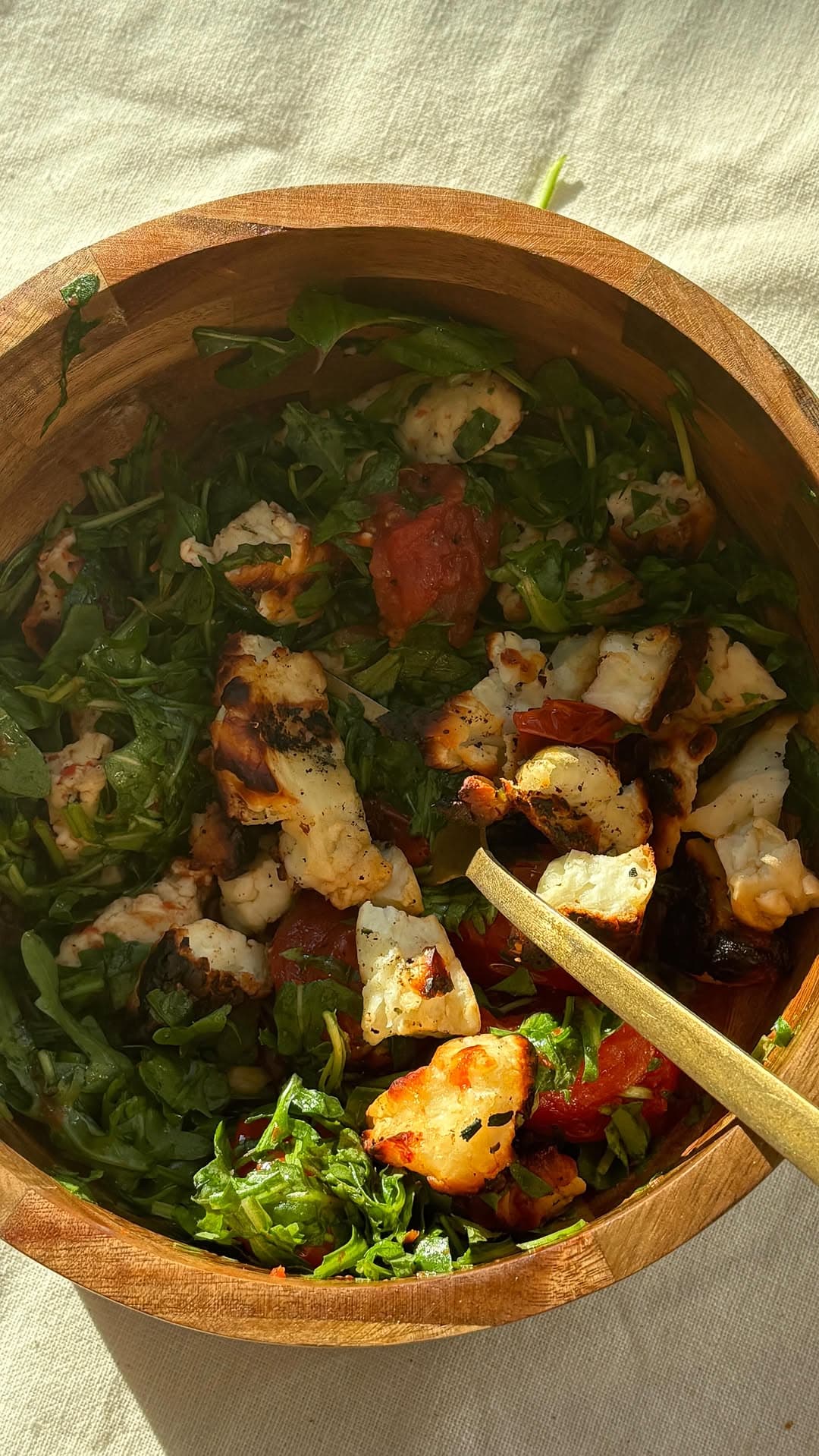 Grilled Halloumi with Chili Vinaigrette recipe