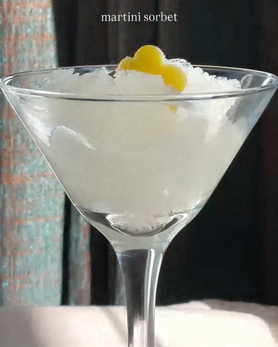 Frozen Martini Sorbet recipe