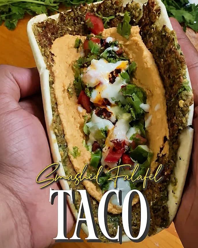 Smashed Falafel Tacos recipe