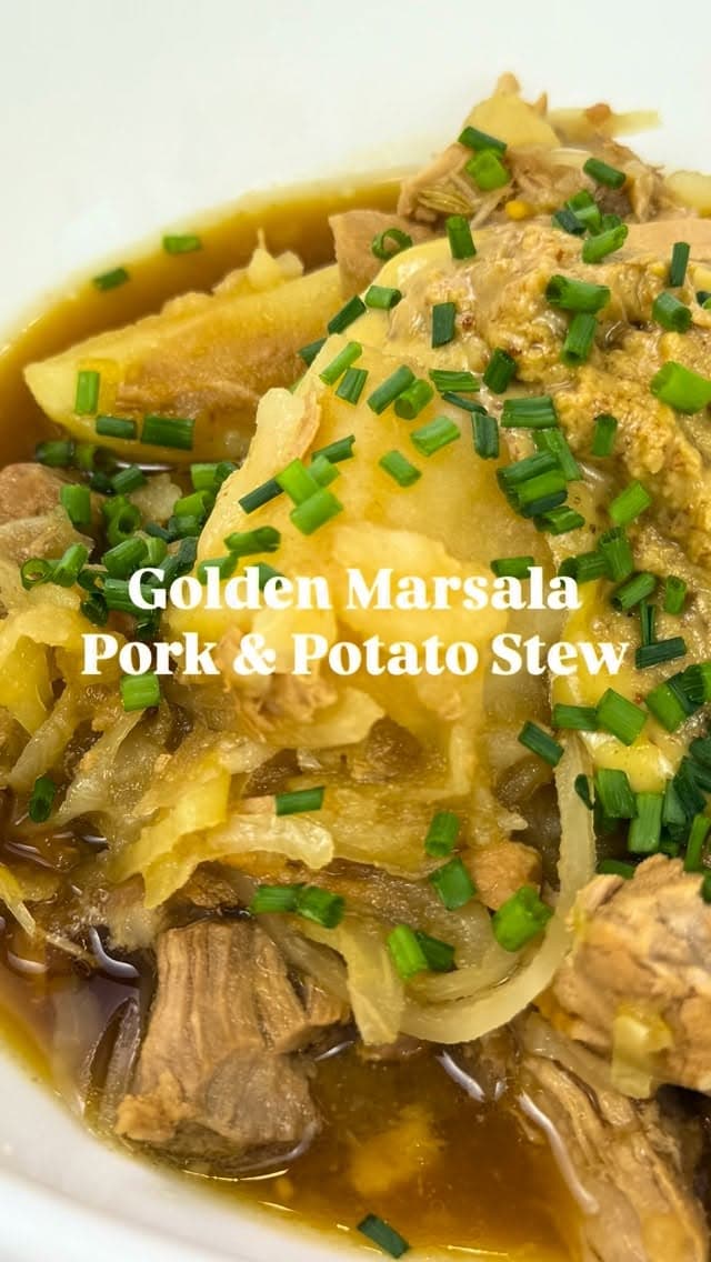 Golden Marsala Pork & Potato Stew recipe