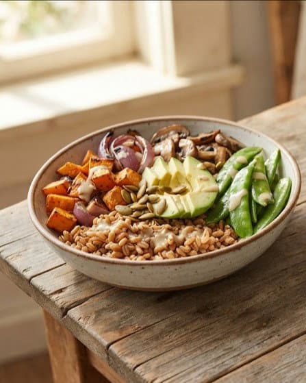 Simplified Ancient Grains Bowl recipe