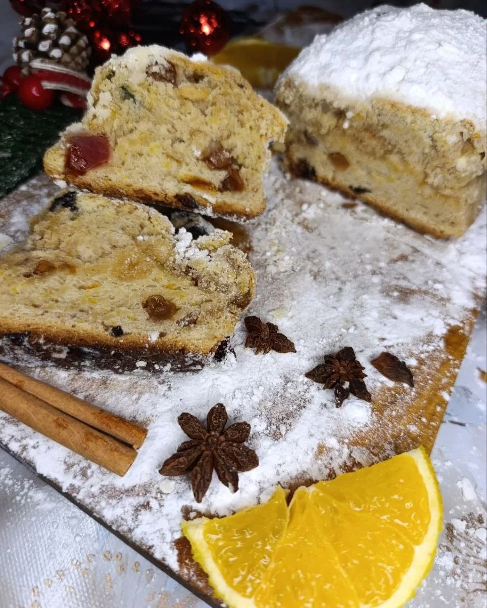 Christmas Stollen — Classic, with Marzipan and Dried Fruits recipe
