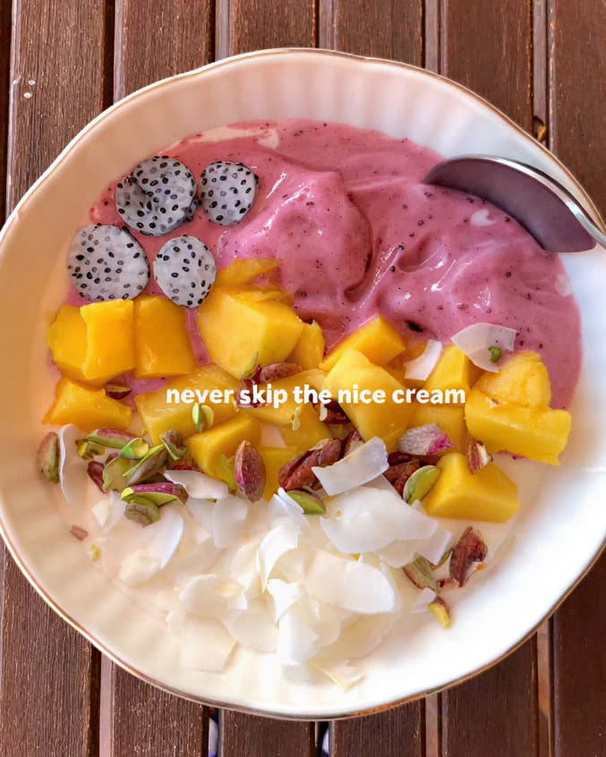 Creamy Nice Cream Yogurt Bowl recipe
