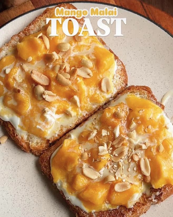 Mango Malai Toast recipe