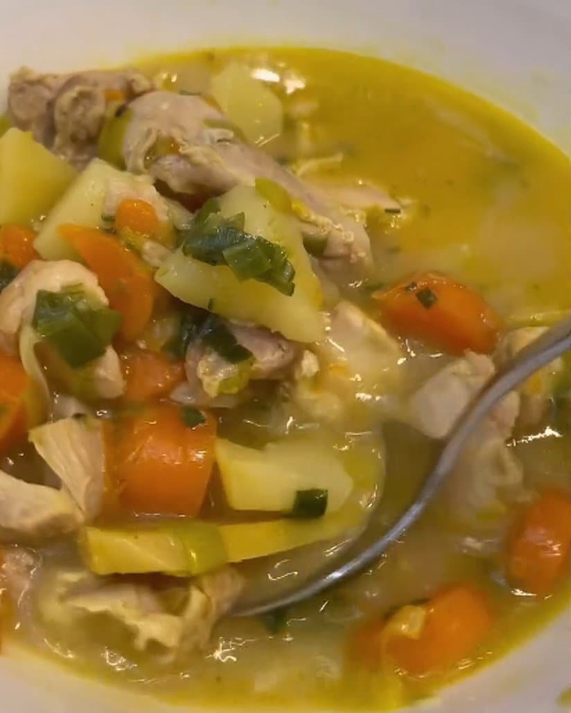 GF/DF Ginger + Turmeric Chicken Soup recipe