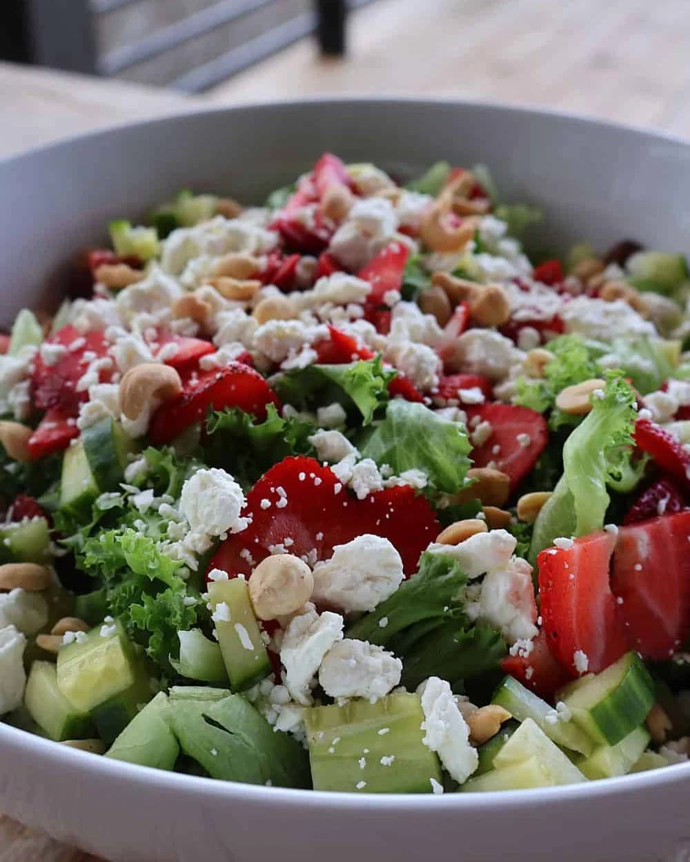 Strawberry Salad with Homemade Balsamic Dressing recipe
