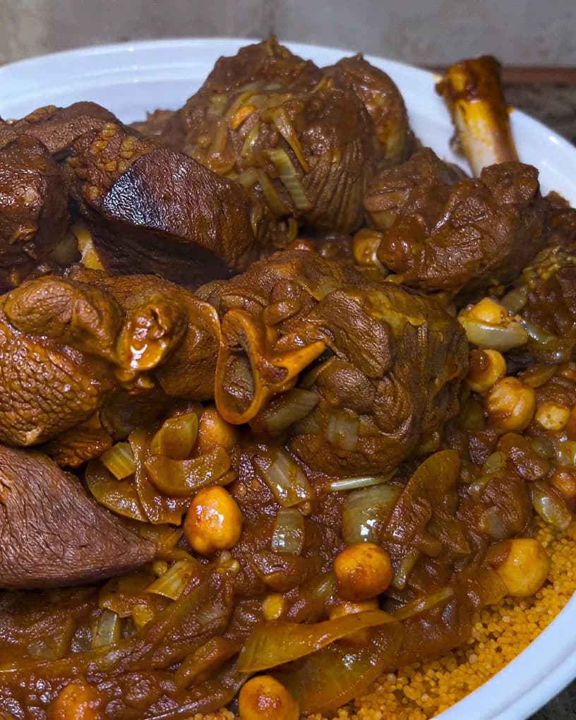 Libyan Couscous with Lamb recipe