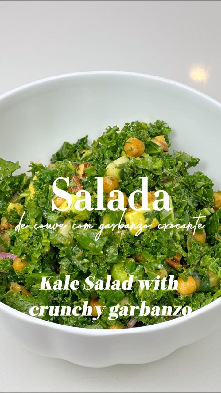 Kale Salad with Crunchy Garbanzo Beans recipe