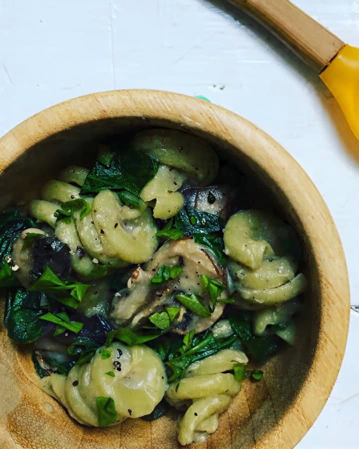 Creamy Mushroom & Spinach Pasta recipe