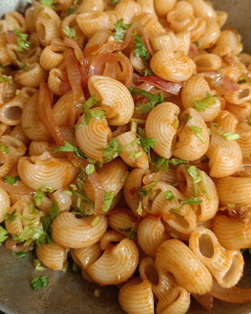 Spicy Indian Style Masala Pasta recipe