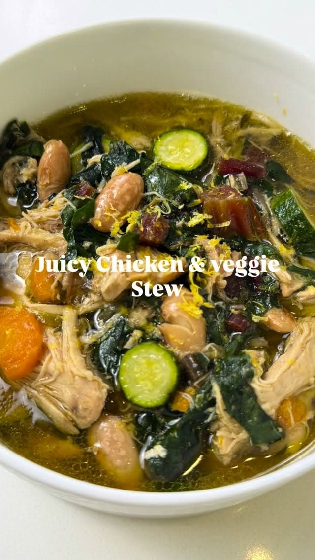 Cozy Juicy Chicken & Veggie Stew recipe