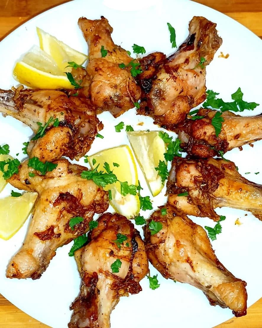 Baked Chicken Wings with Lemon and Italian Herbs recipe
