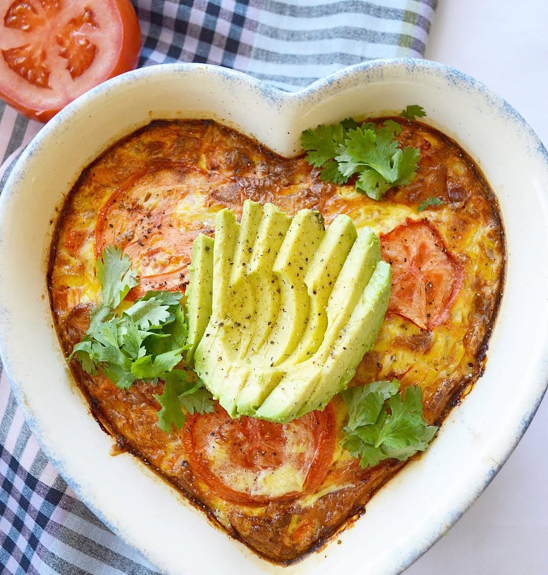 Tomato Breakfast Quiche recipe