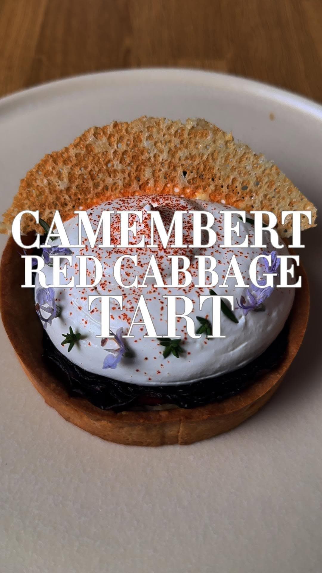 Camembert and Red Cabbage Tart recipe