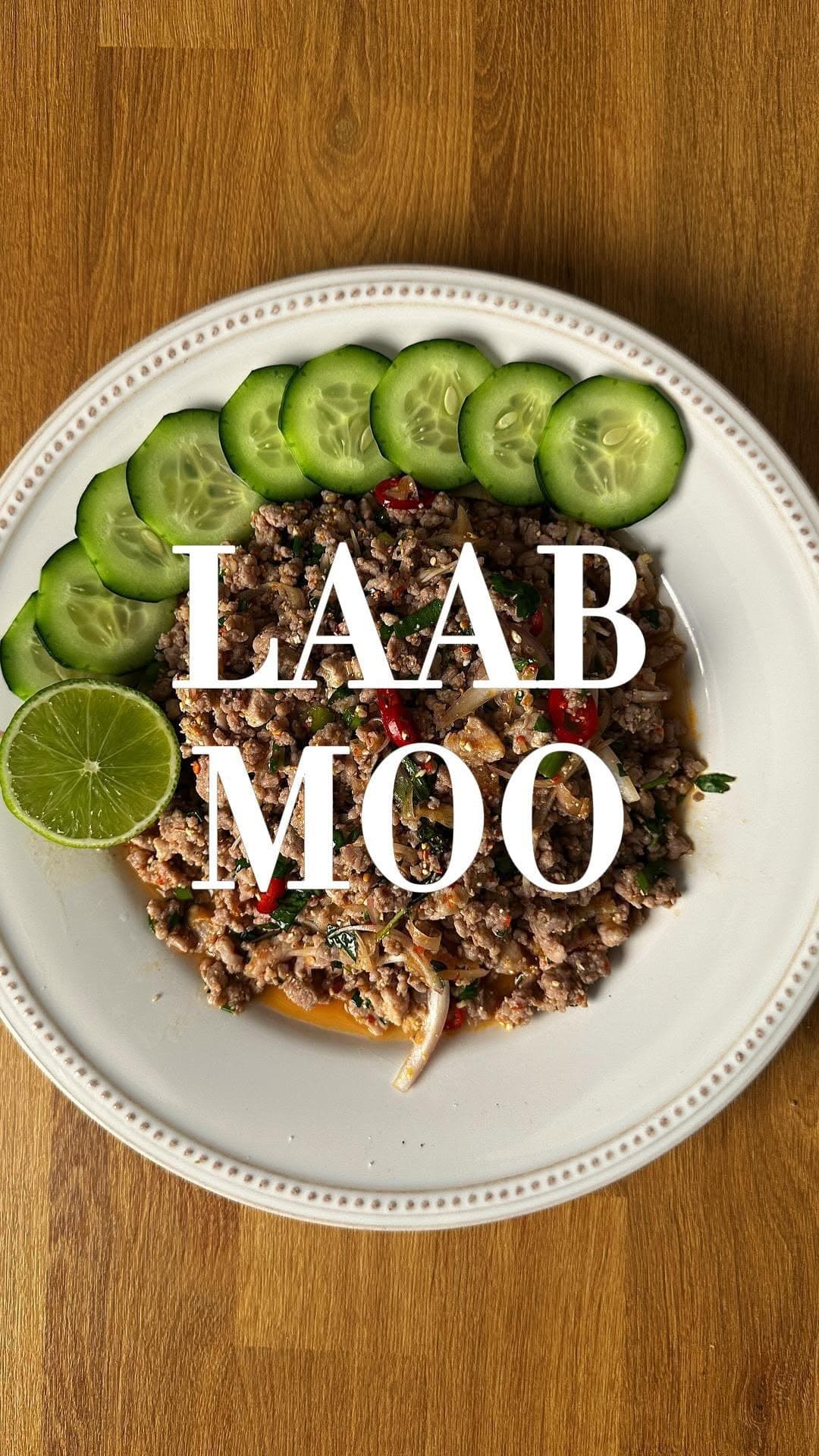 Laab Moo (Laos Pork Salad) recipe