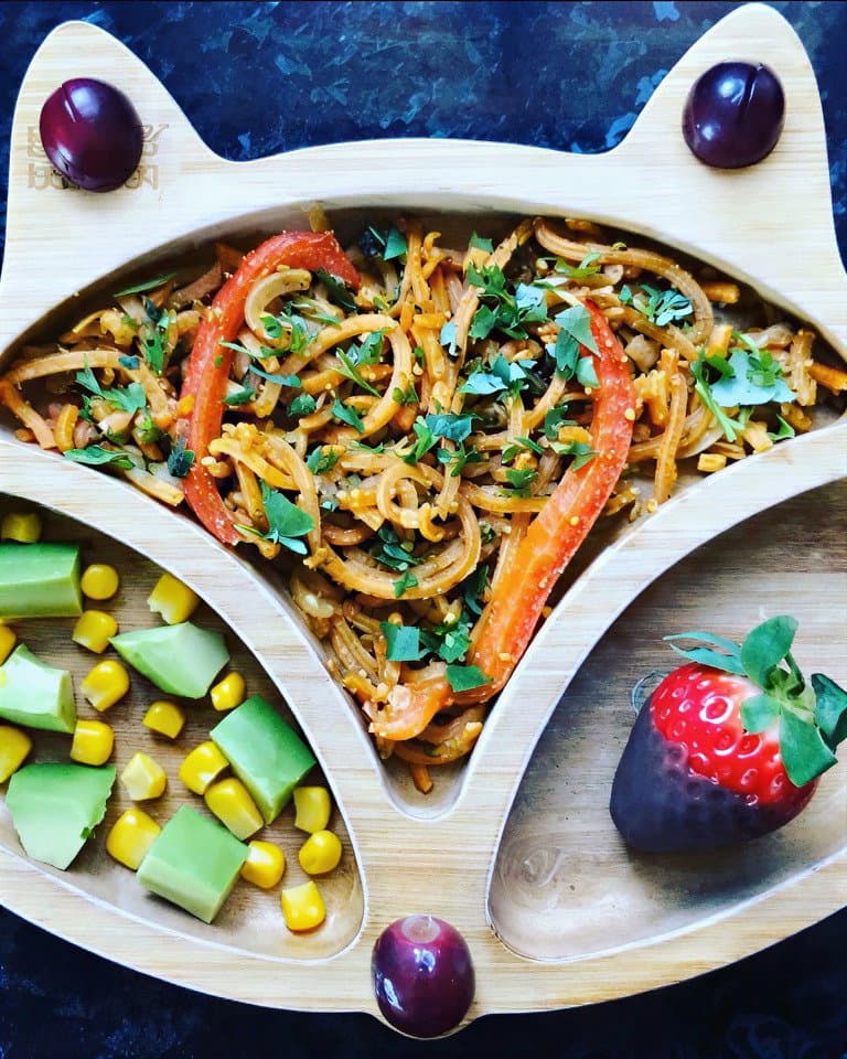 Peanut Sweet Potato Noodles recipe