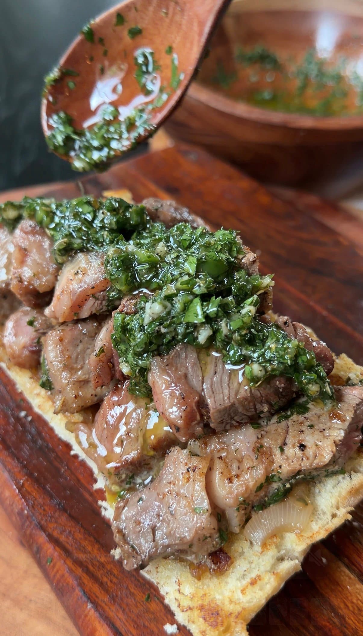 Chimichurri Ribeye Sandwich recipe