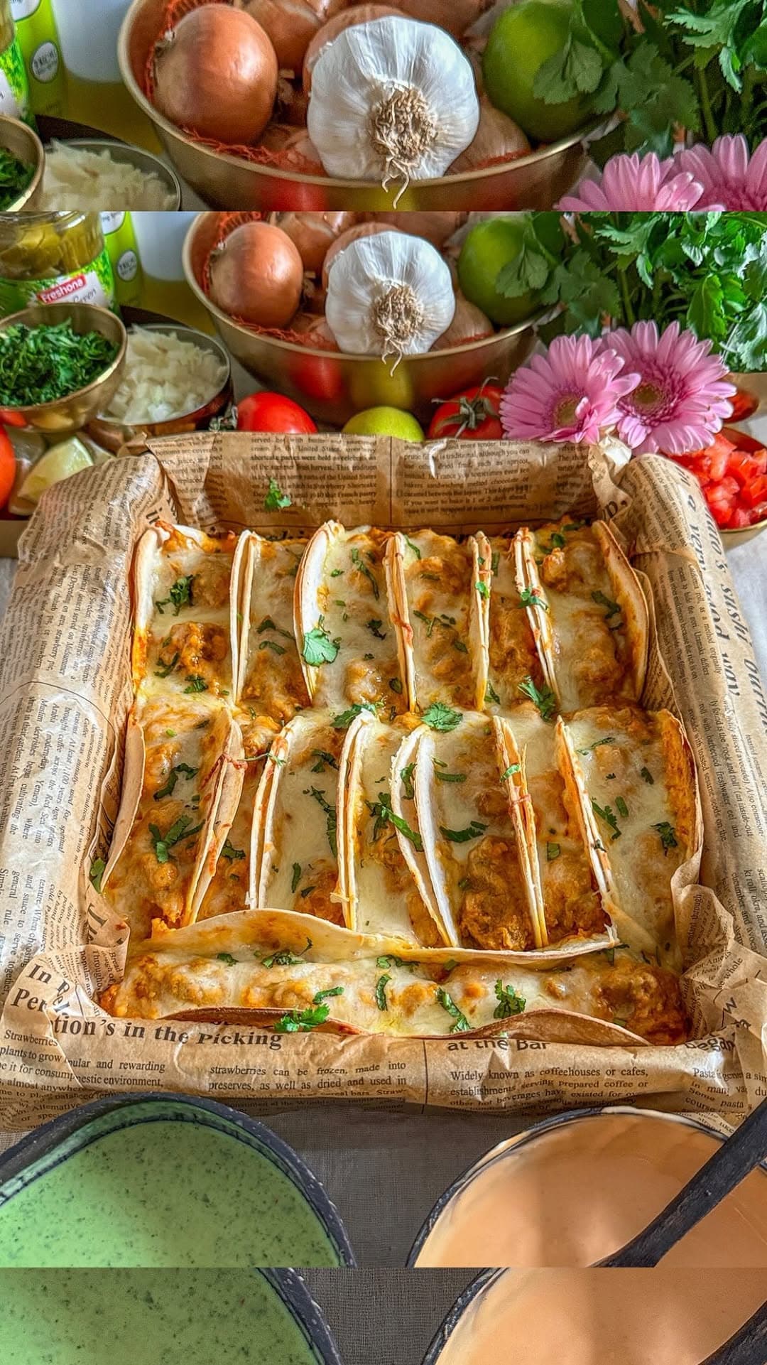 Butter Chicken Baked Tacos recipe