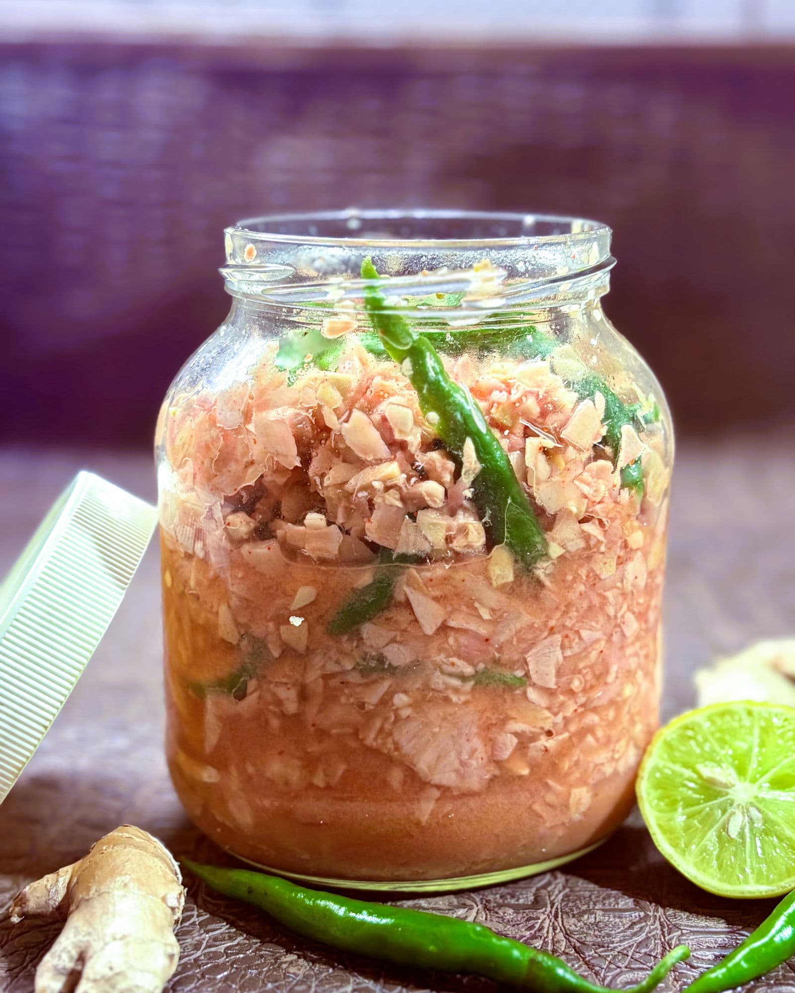 Instant Ginger-Chilli Pickle recipe
