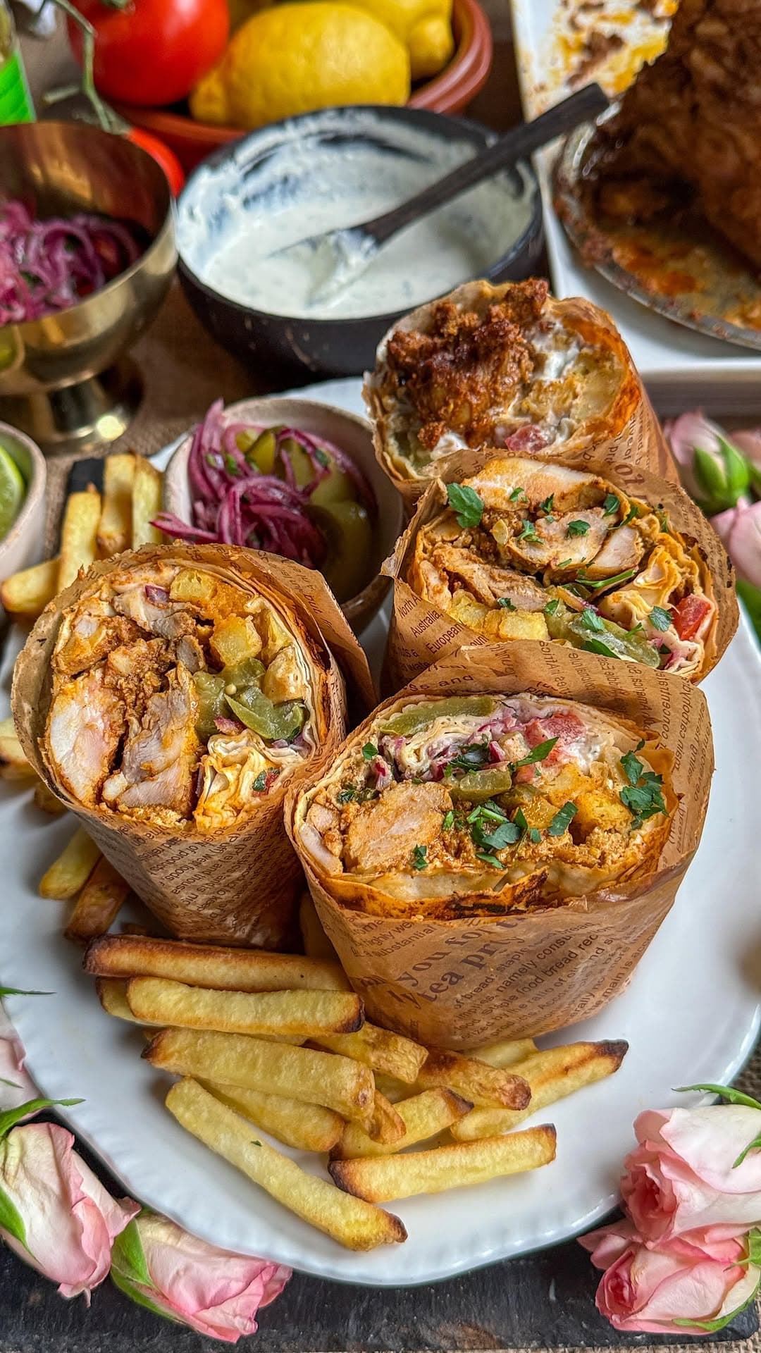 Crispy Chicken Shawarma Wrap recipe