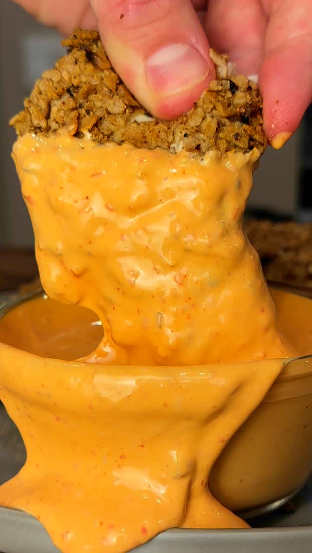 Passover-Friendly Air-Fried Matzo-Crusted Chicken Tenders with Harissa Mayo recipe