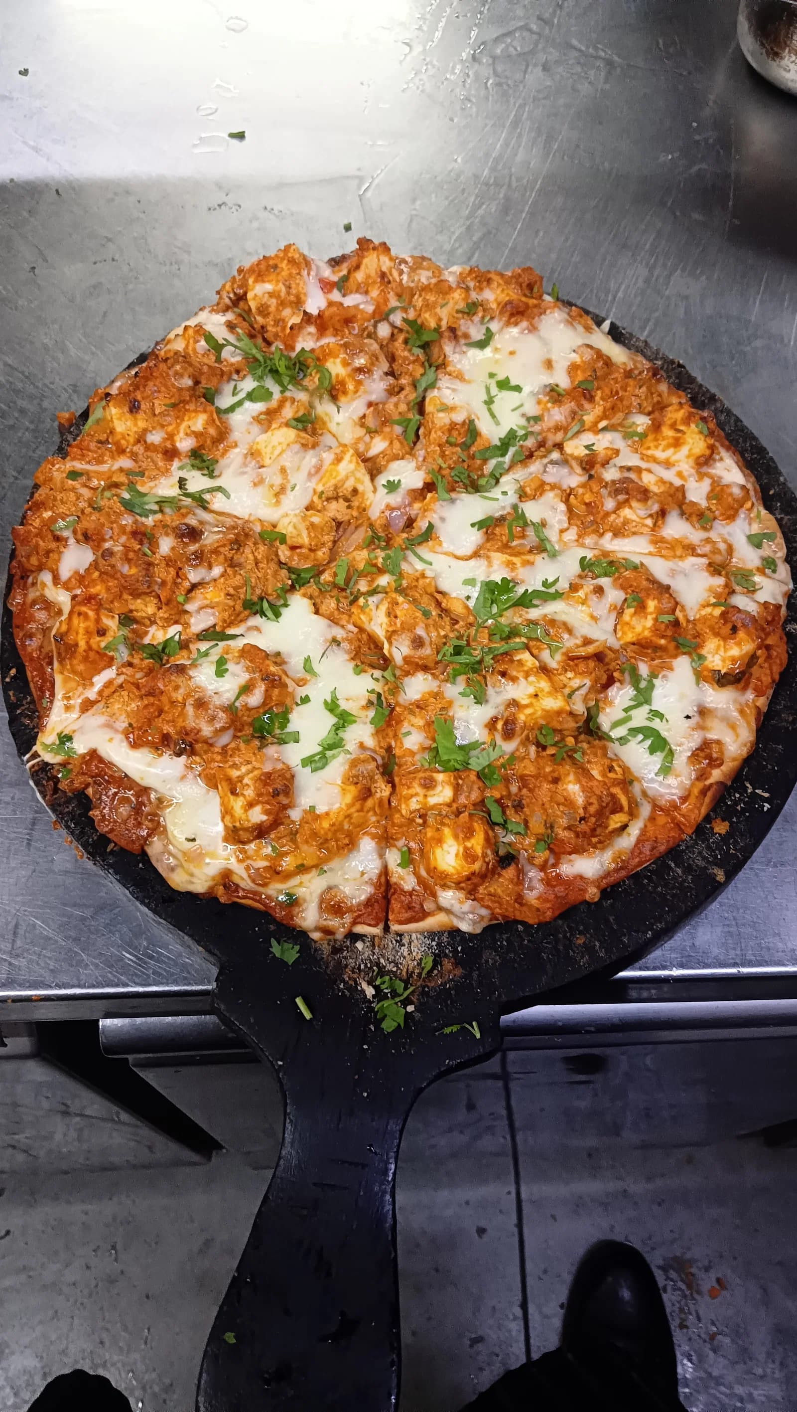 Tandoori Paneer Tikka Pizza recipe