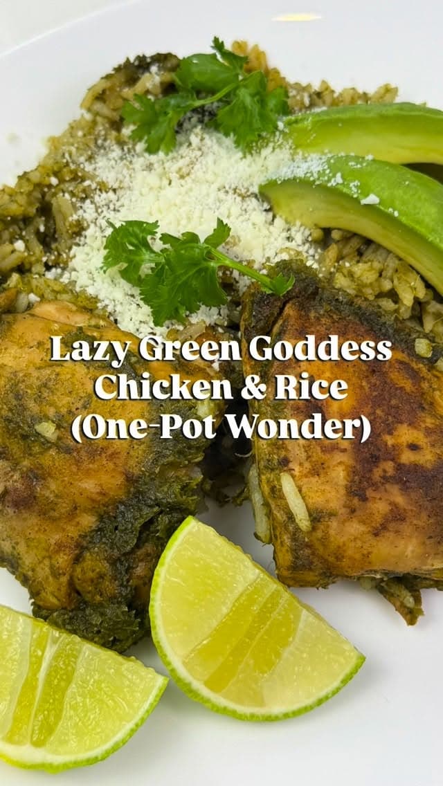 Lazy Green Goddess Chicken & Rice (One-Pot Wonder) recipe