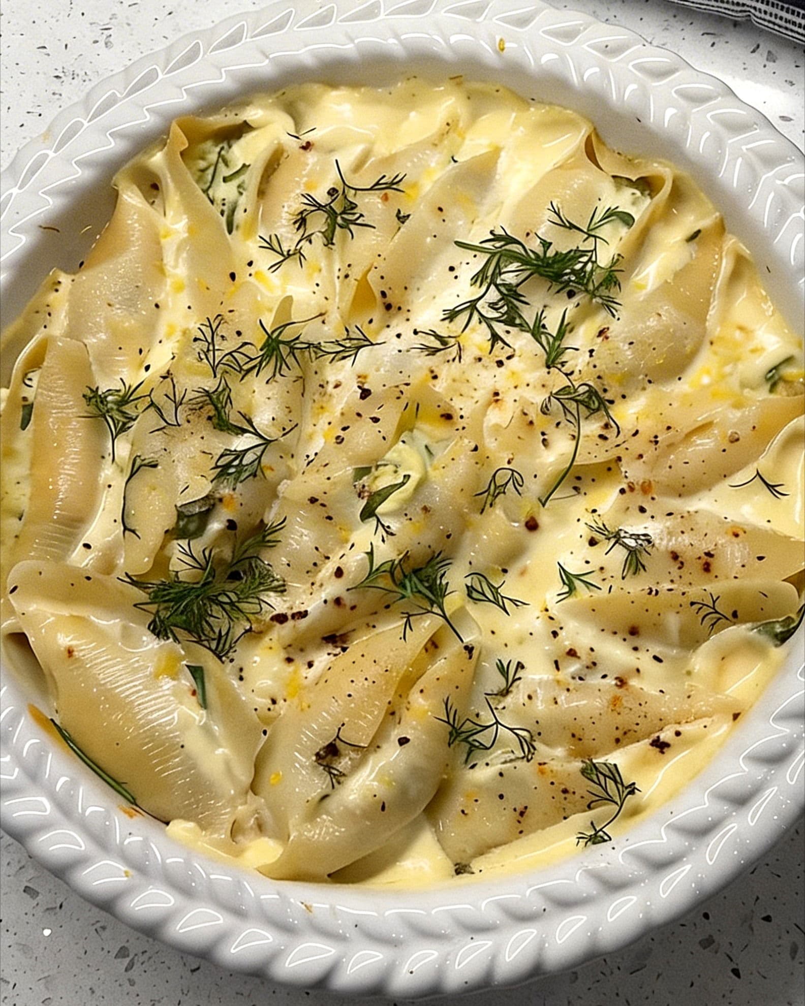 Lemon Ricotta Stuffed Shells recipe