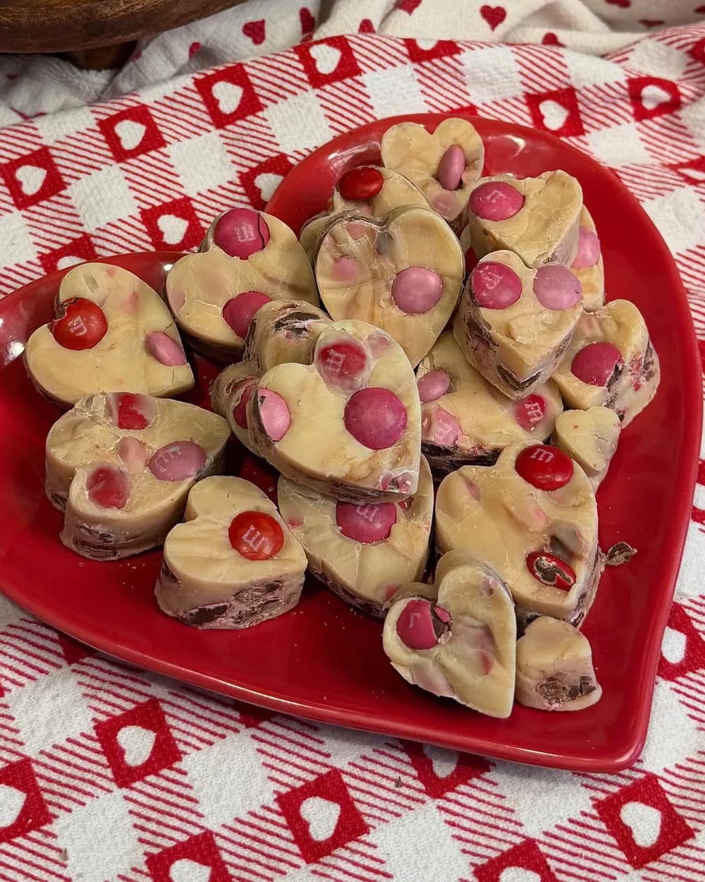 White Chocolate M&M Fudge recipe