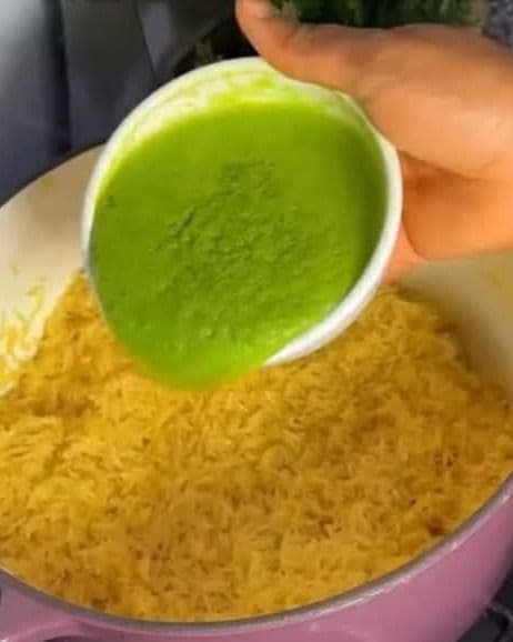 Green smoothie blend for Fried Rice(natural twist) recipe
