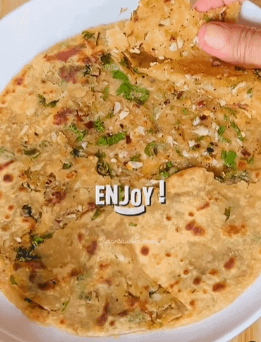 Garlic Laccha Paratha recipe