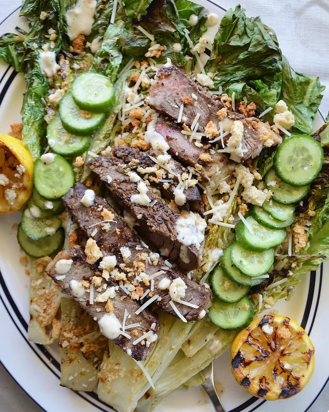 Caesar Steak Salad recipe