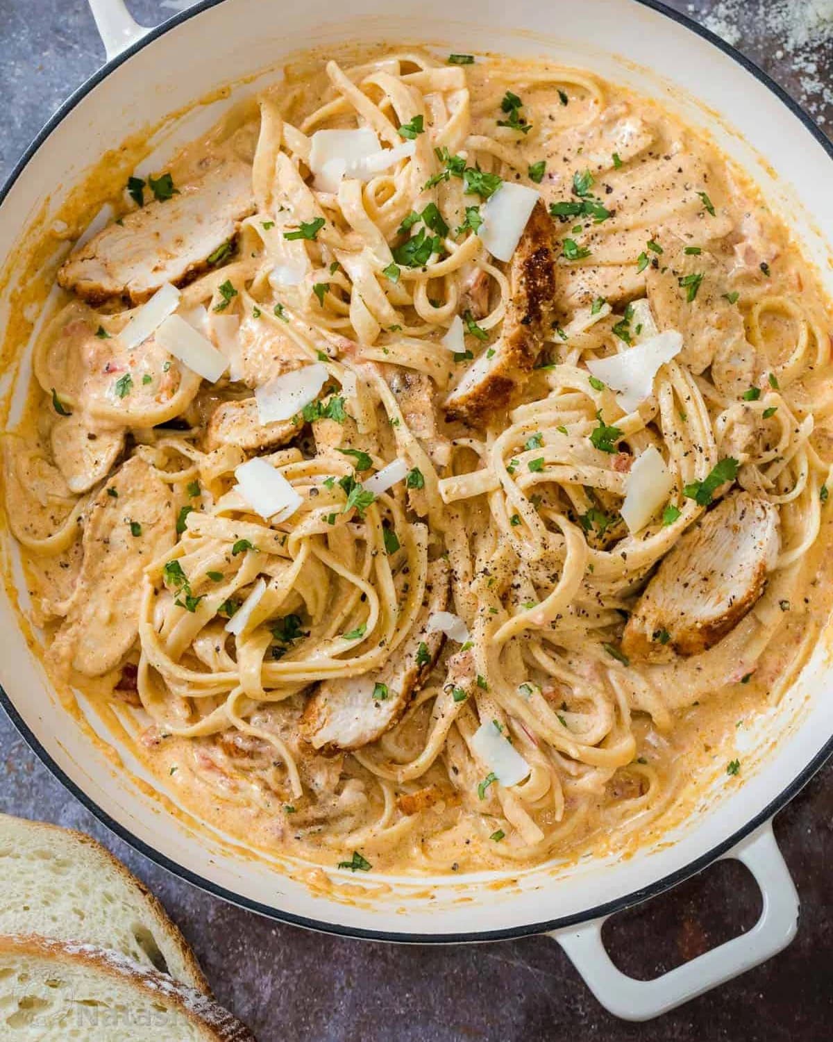 Creamy Coconut Cajun Chicken Pasta recipe