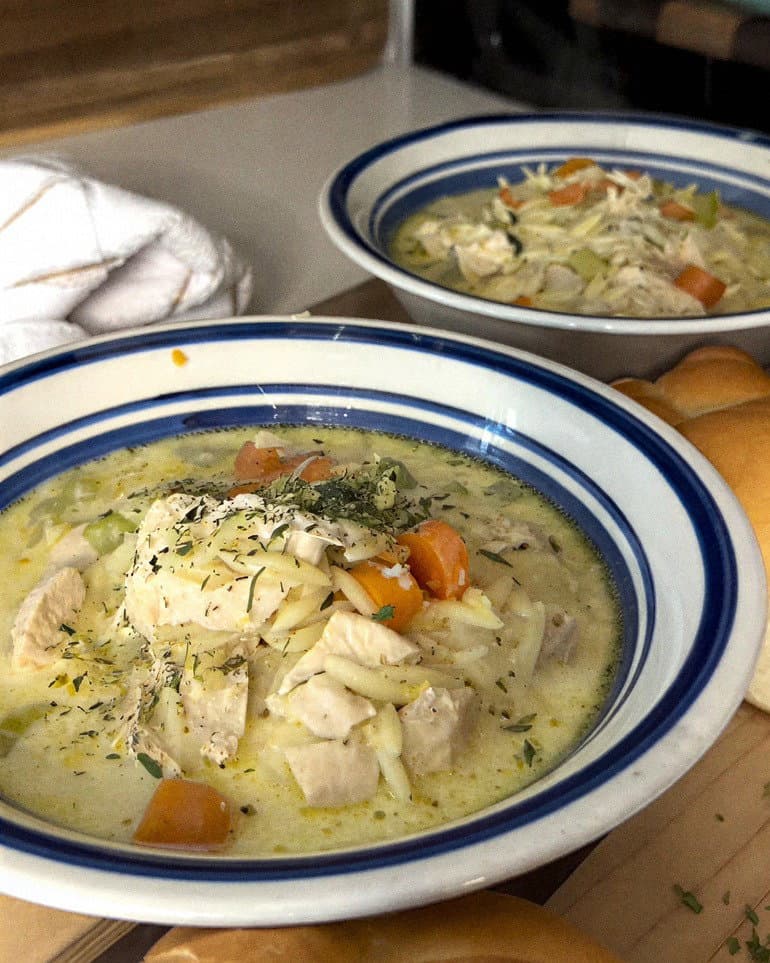Lemon Chicken Orzo Soup recipe