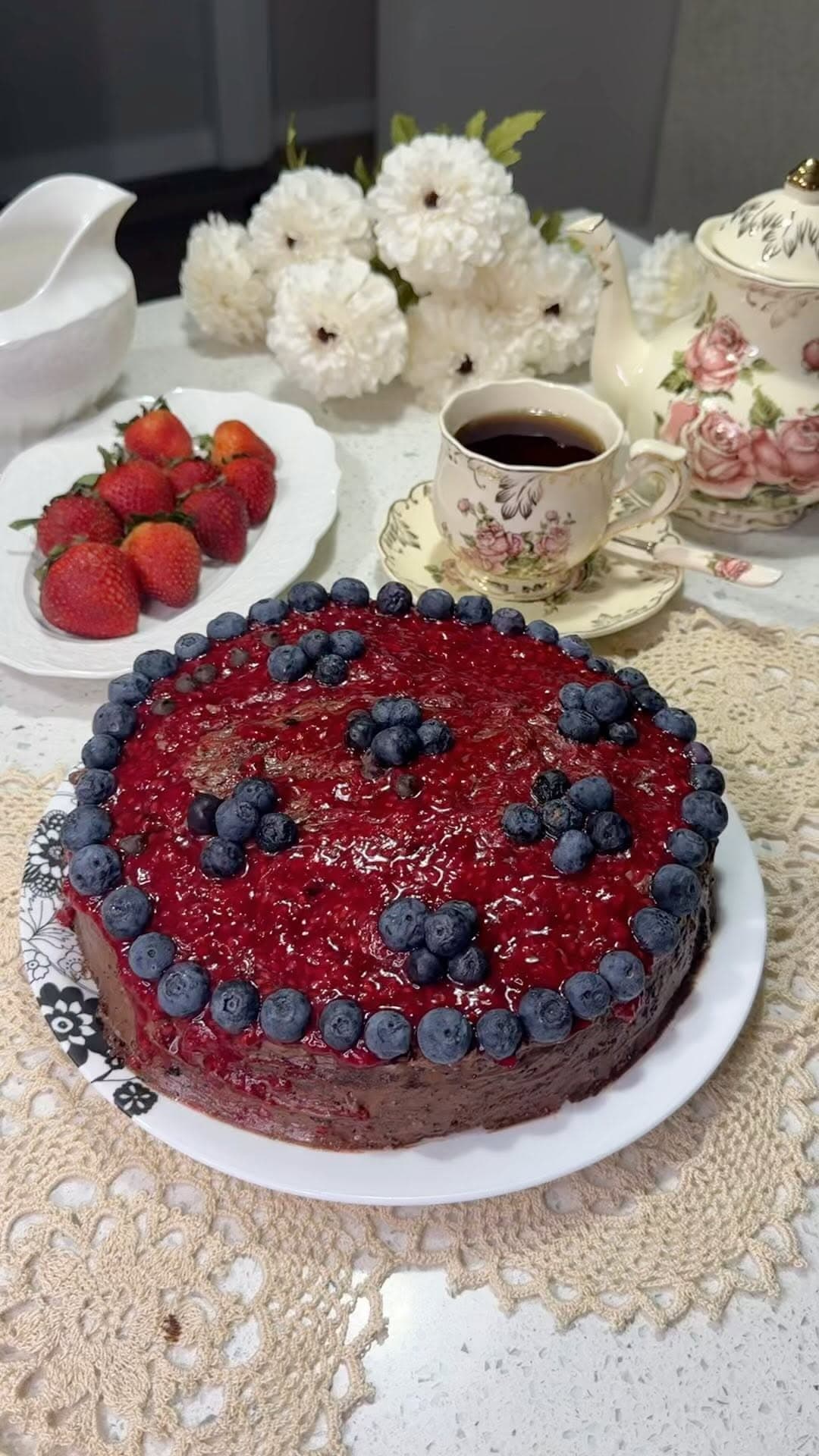 Raspberry Chocolate Cake recipe