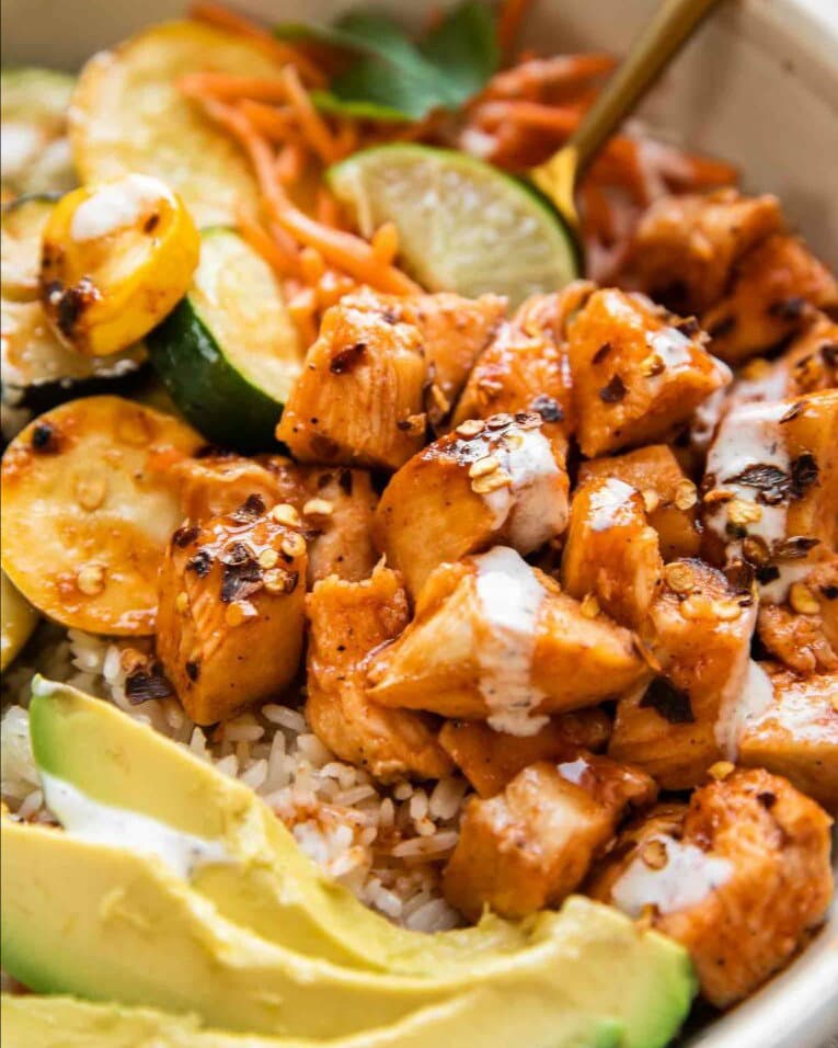 Hot Honey Chicken Bowl recipe