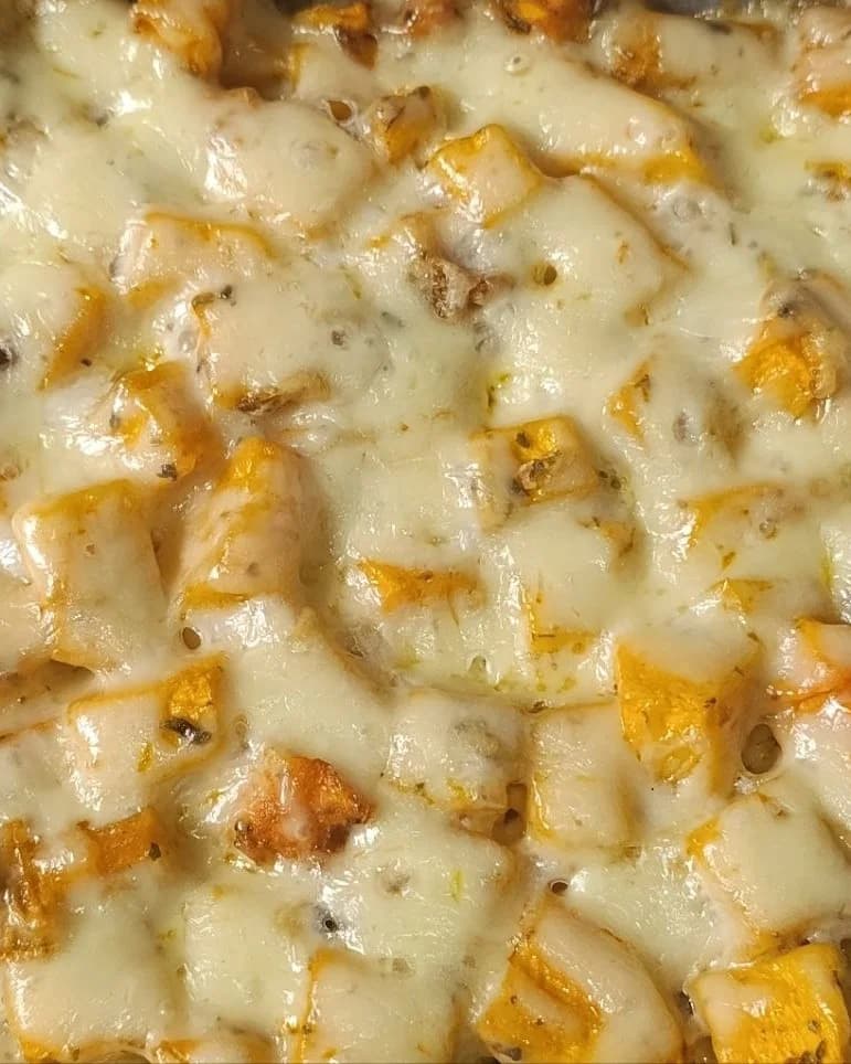 Baked Pumpkin with Garlic, Cheese, and Herbs recipe