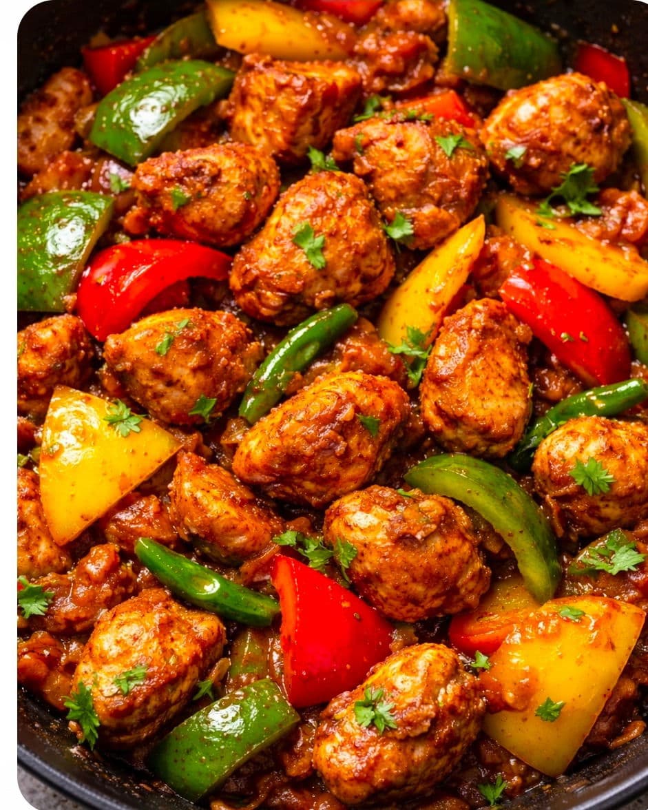 Bell Pepper Chicken Fry recipe