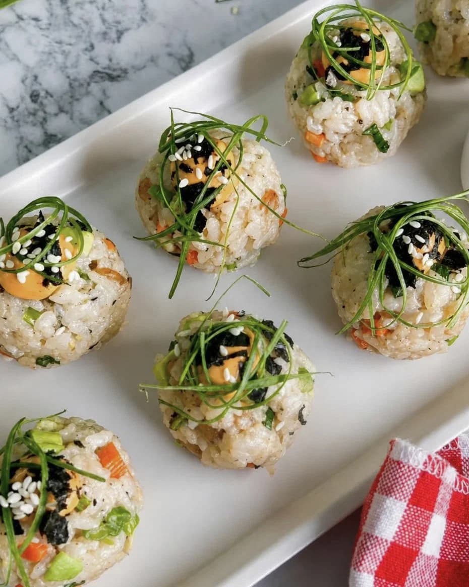 Asparagus Tempura Veg Sushi Bites recipe