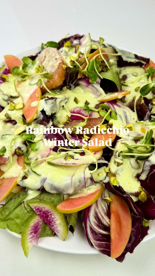 Rainbow Radicchio Winter Salad recipe