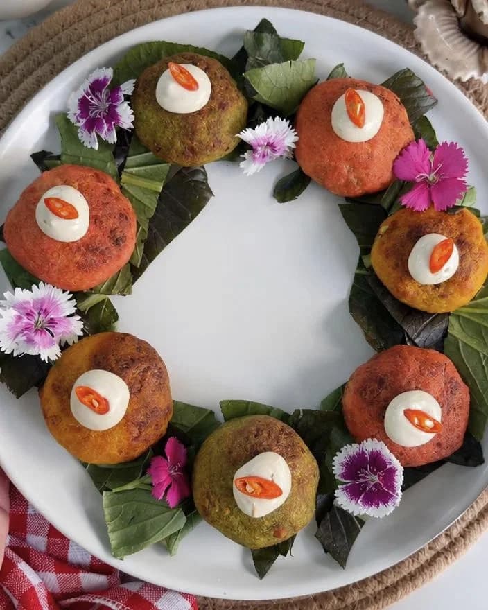 Air-Fried Thecha Paneer Potato Balls recipe