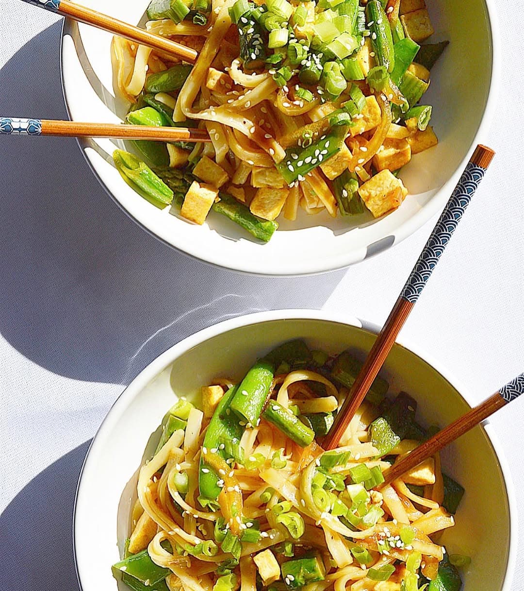 Easy-Peasy Tofu Rice Noodle Dish recipe