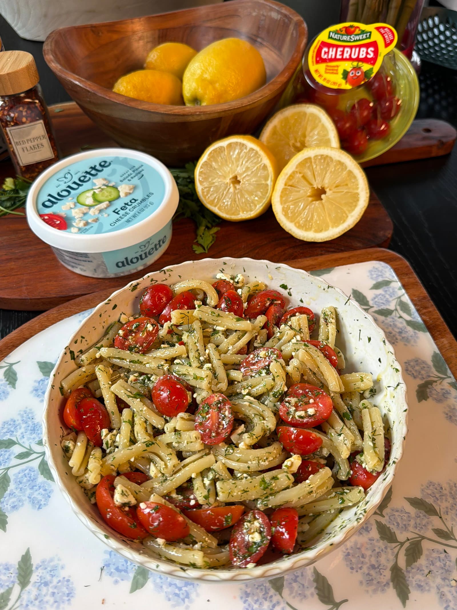 Lemon Feta Pasta Salad recipe